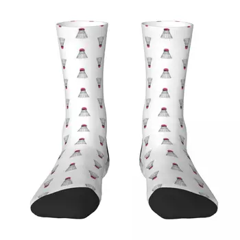 Крутые носки с воланом для бадминтона в стиле ретро, спортивные носки с рисунком, дизайнерские носки, носки happy socks, мужские Женские