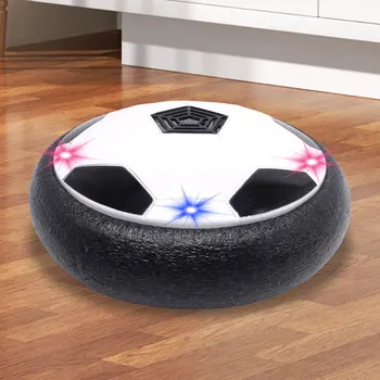 Светодиодный Свет Air Power Soccer с Пенопластовым Бампером Hover Футбольный Мяч Hover Soccer Disc Игрушка Музыкальная На Батарейках для Детей Ясельного возраста