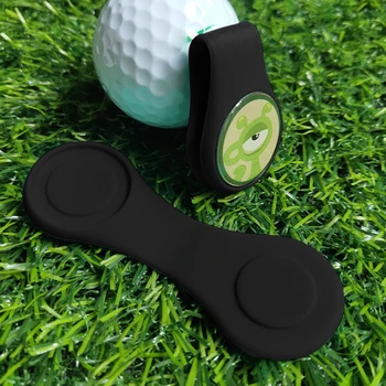 Силиконовые зажимы для шариковых меток Сильный магнитный зажим для калибровки положения мини-гольфа Профессиональные складные многоразовые Полезные принадлежности для гольфа