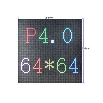 P4 Крытый 256*256 мм Светодиодный экран дисплея Панель 64 * 64Dot RGB Полноцветный Светодиодный Рекламный Дисплей Модуль SMD 2121