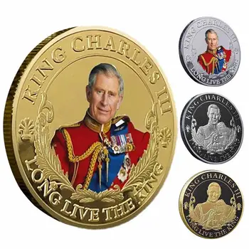Король Англии Карл III Металлический Набор Памятных Монет UK Royal Challenge Коронационные Монеты Ремесла Сувенирная Коллекция Подарков
