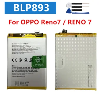 Оригинальный Новый Высококачественный Аккумулятор BLP893 4500mAh Для OPPO Reno7/RENO 7 Ремонтная Деталь Оригинальная Емкость Аккумулятора Телефона + Инструменты