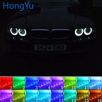 Новейшая версия для BMW 7 Серии E38 1994-2001 Аксессуары Фара Многоцветная RGB LED Angel Eyes Halo Ring Eye DRL RF Пульт Дистанционного Управления