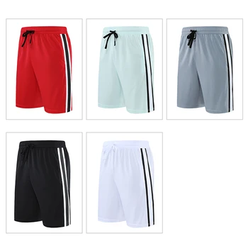 Летние баскетбольные шорты, мужские велосипедные шорты для фитнеса, пляжных тренировок, спортивный костюм, Сетчатые Дышащие тренировочные шорты, Штаны для спортивной одежды