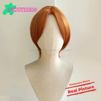 Косплей-парик Aoi Yuta ES Ensemble Stars 2wink Orange С короткими термостойкими синтетическими волосами, головные уборы для анимационных ролевых игр, реальные фотографии
