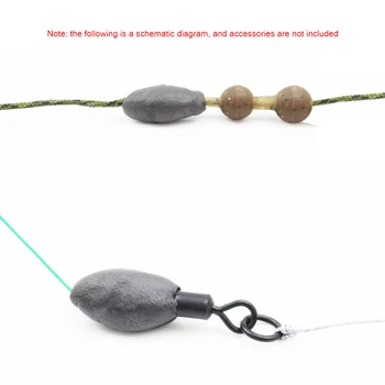 Вольфрамовое грузило для ловли карпа Chod Rig Трубка для ловли нахлыстом Вес приманки Материал