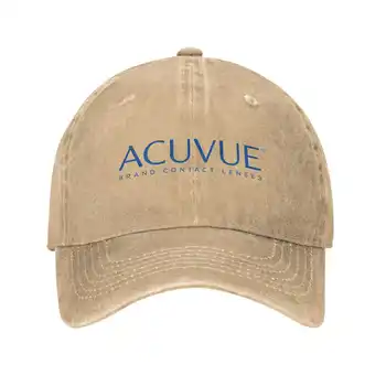 Графическая повседневная джинсовая кепка с логотипом Acuvue, Вязаная шапка, Бейсболка