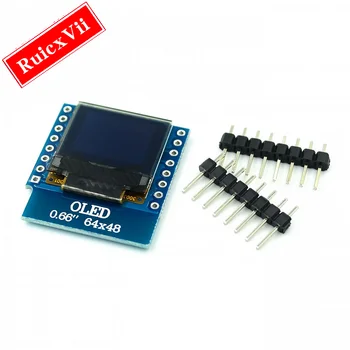 0,66 дюймовый OLED-Дисплей Модуль для WEMOS D1 MINI ESP32 Модуль Arduino AVR STM32 64x48 0,66 