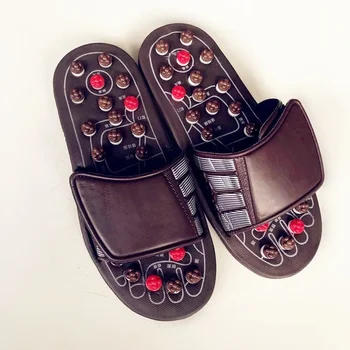 Новая массажная обувь Мужские летние тапочки Acupoint Healthcare Slipper Health Вращающиеся массажные тапочки для мужчин и женщин Твердые