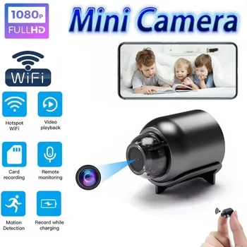 X5 МиниWi-Fi Камера наблюдения Монитор ночного Видения Широкоугольная IP-видеокамера для обнаружения видеонаблюдения в помещении Micro Cam