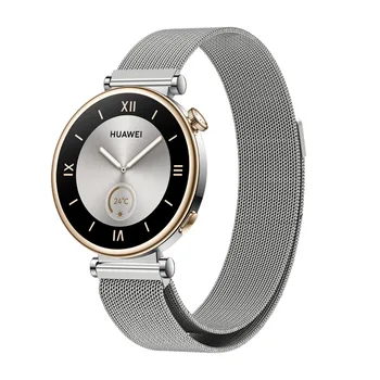 браслет из нержавеющей стали 18 мм Milanstrap Подходит для Huawei Watch GT4 41 мм ремешок для умных часов для женщин, девушек и леди