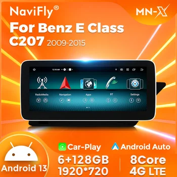 Android 13 Автомобильный Аудио для Benz E Class C207 W207 A207 NTG4.0 NTG4.5 NTG5.0 АВТО Радио Стерео CarPlay 4G WiFi Мультимедийный плеер BT