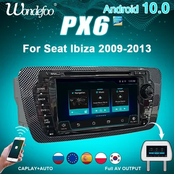 PX6 Carplay Android Авторадио Стерео для Seat Ibiza MK4 6J 2009-2013 Автомобильный DVD-плеер Мультимедийный GPS 2 din авторадио аудио экран