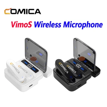 Comica Vimo S USB-C / Lightning Интерфейс 2.4G Компактный Беспроводной Нагрудный Микрофон С Зарядным Чехлом для ноутбуков iPad и смартфонов