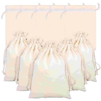 Сумки из хлопчатобумажной ткани на шнурке многоразовая муслиновая сумка портативные сумки для хранения Пустой карман для пачки хлопка