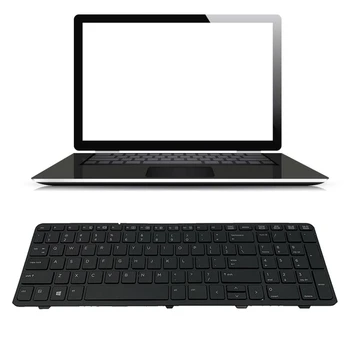 Клавиатура ноутбука US с английскими буквами /Иероглифами- Полноразмерный Тонкий Дизайн Рабочего стола для HPprobook 450 455 470 G0 G1 G2