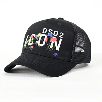 ЗНАЧОК черная летняя праздничная пляжная Сетчатая кепка мужская бейсболка с надписью женская шляпа 100% хлопок унисекс с надписью dsq2 бейсболка для мужчин