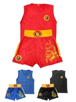 Боксерская форма размером 100-180 см, костюм Санда, боевые шорты Ушу Санда, Шорты Муай Тай, Форма для тренировок и соревнований по боевым искусствам.