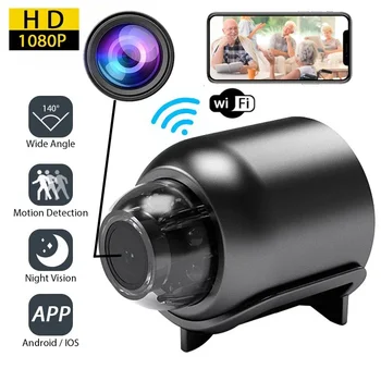 1080P HD Мини Wifi Камера Радионяня Камера видеонаблюдения в помещении Видеокамера ночного видения IP-камера Аудио-Видеомагнитофон