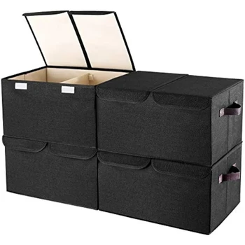 Коробка для хранения одежды с крышкой, коробка для домашних закусок, игрушек и разных мелочей, автомобильная резервная сортировочная корзина IXYar3162