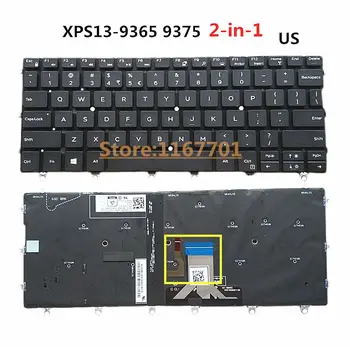 Новая оригинальная клавиатура с подсветкой для ноутбука Dell XPS13 в США-9365 9375 2- в 1 NSK-EG0BC 0K0P6H 0WPCF9 0YRJVW