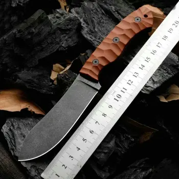 ESEE-JG5 1095 Стальной Охотничий Нож RAT Camping Kitchen Survival Rescue Knives Outdoor С Кожаными Ножнами Прямая Поставка