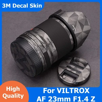 Для VILTROX AF 23mm F1.4 Z Наклейка на Виниловую пленку Для обертывания корпуса объектива камеры Защитная Наклейка Protector Coat (Для крепления Nikon)