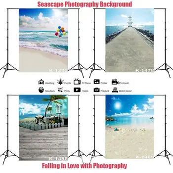 Воздушный шар, маяк, пляж Байюнь, море, детский фон для фотосъемки, ткань, студийный фон для свадебной фотосессии, винил