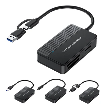Устройство чтения смарт-карт памяти 20 см Кабель USB 3.0 Type C USB-устройство чтения карт памяти 4 в 1 Адаптер флэш-карты SD TF CF MS