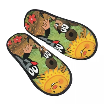 Чешские Мультяшные Комиксы Krtek Mole Гостевые Тапочки для женщин с принтом на заказ Slovakia Art House Slipper