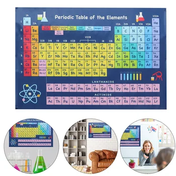 Химическая Периодическая таблица, Плакат по химии в классе, научные плакаты для детей, украшающие учащихся, обучающихся шелковой ткани, школьника
