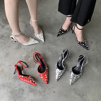 BCEBYL / 2023; сезон: Весна-лето; Новая модная женская обувь на шпильке с острым носком; Sandalias De Mujer; Zapatos De Tacon Mujer