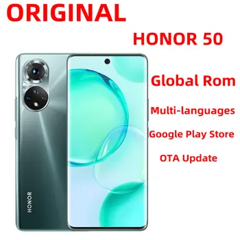 Глобальная Встроенная память Honor 50 5G Мобильные Телефоны На Нескольких Языках Android 11,0 6,57 