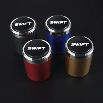 Портативная Автомобильная Пепельница со светодиодной подсветкой Auto Cigarette Ash Holders Cup Для Suzuki Swift Accesorios