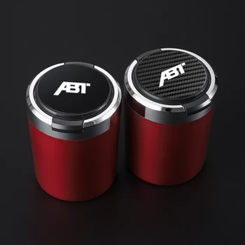 Автомобильные аксессуары пепельница Кнопка открытия стиль LED Нержавеющая сталь пластик Для VW Audi ABT A3 A4 A5 A6 A7 A8 Q3 Q5 Q7 TT Стайлинг автомобилей