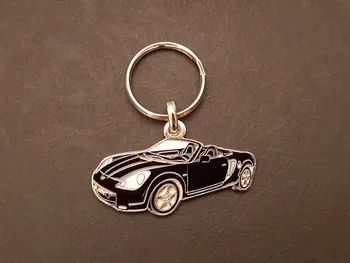 Брелок для ключей Toyota MR2, MR Roadster Spyder MR-S MRS (черный) с профилем