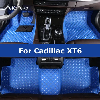 Изготовленные на Заказ Автомобильные Коврики FeKoFeKo Для Cadillac XT6 2020-2023 Годов Выпуска Автомобильные Ковры Для Ног Coche Accessorie