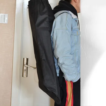 Износостойкий чехол для лонгборда из ткани Оксфорд, Аксессуары, Регулируемый Водонепроницаемый Прочный рюкзак, Черная сумка для скейтборда