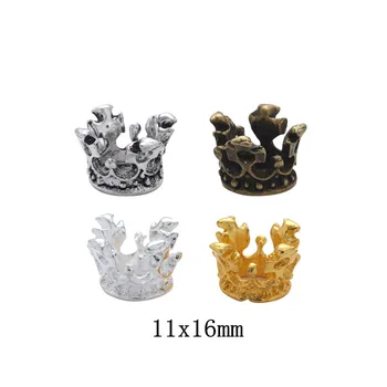 12 штук (корона) винтажный шарм из цинкового сплава металлический кулон DIY ювелирные изделия аксессуары для изготовления открытий 885