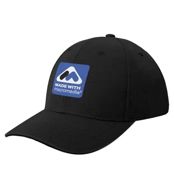 Сделано с винтажным Ретро логотипом Macromedia # 2 Бейсболка |-F-| Шляпы Бейсболка Военная Тактическая Кепка Женские шляпы Мужские