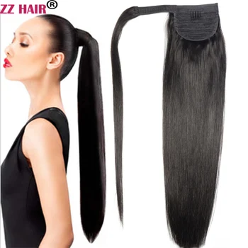 ZZHAIR 100% Человеческие Волосы Remy Для Наращивания 16
