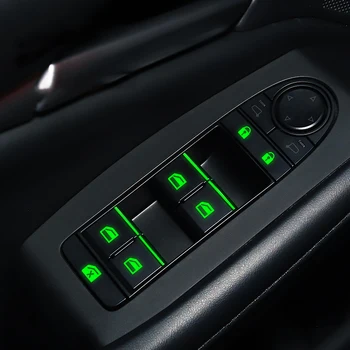Наклейки Со Светящейся Кнопкой Включения Стеклоподъемника Автомобиля Для Suzuki Swift Grand Vitara Vitara Спойлер Alto Liana Splash Reno Samurai