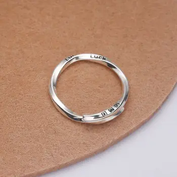 FoYuan серебристого цвета, японское и корейское кольцо Lucky Mobius La, женское кольцо, модная индивидуальность, модный дизайн ювелирных изделий