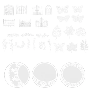 40 Листов Карманных Декоративных Наклеек Бумажные Открытки Изготовление Кружевных Вырезок Своими Руками