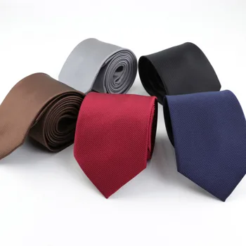 8 см Мужской деловой галстук Формальный жаккардовый свадебный галстук в полоску Стандартный классический галстук Corbata Gravata