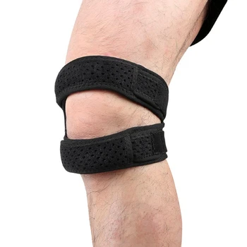 Защитный бандаж для надколенника, противоскользящий, облегчающий боль в колене, Поддерживающий стабилизатор надколенника для занятий спортом