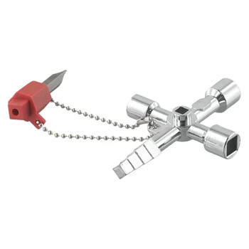 4-ходовой ключ-гаечный ключ своими руками с отверткой Квадратный ступенчатый ключ из цинкового сплава 1 шт многоцелевой высокое качество