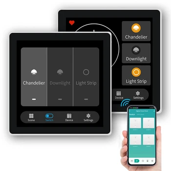 2022 Многофункциональный интегрированный смарт-переключатель zigbee с 3-разрядным реле smart switch с мобильным приложением tuya