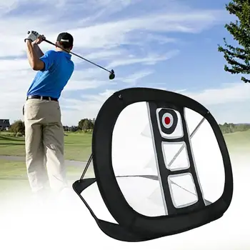 Сетка для гольфа, складная сетка для гольфа для тренировок на открытом воздухе и в помещении, черная