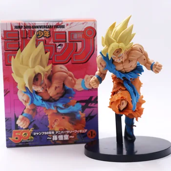 Аниме Dragon Ball Z Фигурка Goku Assault, посвященная 50-летию, Юбилейная версия ПВХ Фигурки DBZ Фанаты собирают модель